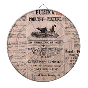 Cible De Fléchettes Antique Canister Feed