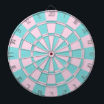Cible De Fléchettes Aqua Et Rose<br><div class="desc">Aqua Et Cible de flechettes Rose</div>