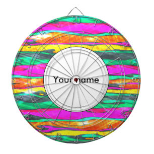 Cible De Fléchettes Aquarelles rayées