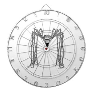 Cible De Fléchettes araignée . noir et blanc