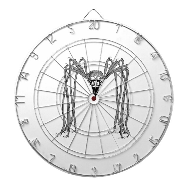 Cible De Fléchettes araignée . noir et blanc (Devant)