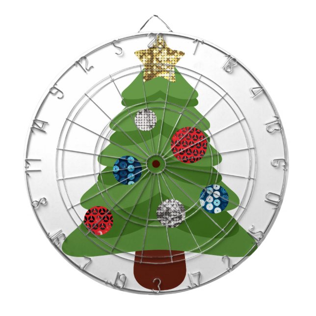Cible De Fléchettes arbre de noël émoji (Devant)