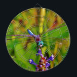 Cible De Fléchettes Arc en ciel libellule et fleur<br><div class="desc">Dragonfly couleur arc-en-ciel sur une fleur rose violet,  Rainbow Dragonfly Blue Dragonfly sur une fleurs violette. dragon,  mouche,  mouches,  libellules,  libellules,  vol,  dragons,  insectes,  insectes,  jardin,  nature,  croissance,  plantes,  libellules et mouches,  coloré,  turquoise,  bleu,  vert,  pourpre,  fuchsia, </div>