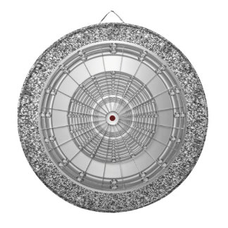 Cible De Fléchettes Argent Parties scintillant Dartboard