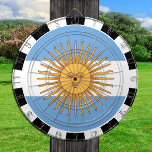 Cible De Fléchettes Argentine Dartboard & Argentino Drapeau / jeu