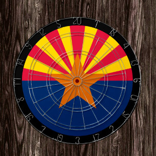 Cible De Fléchettes Arizona Flag Dartboard & Arizona / USA jeu board