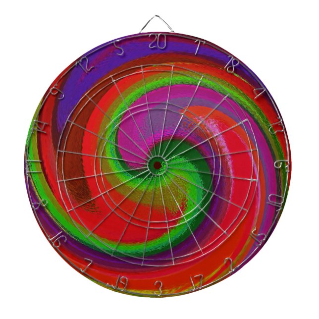 Cible De Fléchettes Art Abstrait #30 (Devant)