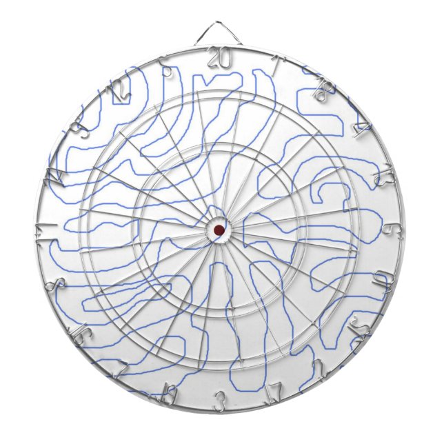 Cible De Fléchettes art abstrait moderne (Devant)