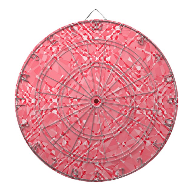 Cible De Fléchettes Art cubique rouge Design graphique (Devant)