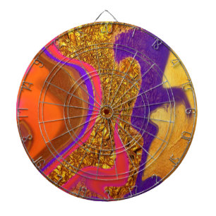 Cible De Fléchettes art de couleur vibratoire