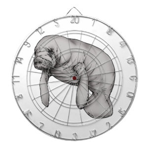 Cible De Fléchettes art manatee