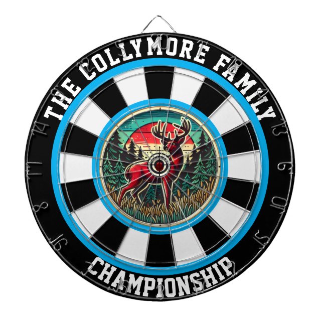 Cible De Fléchettes Art Rustique Antlered Deer (Devant)