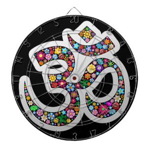 Cible De Fléchettes Art symbolique floral Namaste