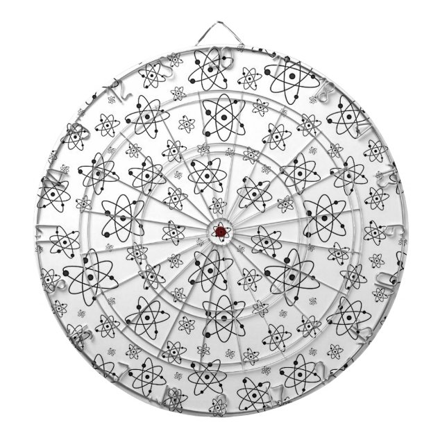 Cible De Fléchettes Atoms Rétro Motif d'âge atomique (Devant)