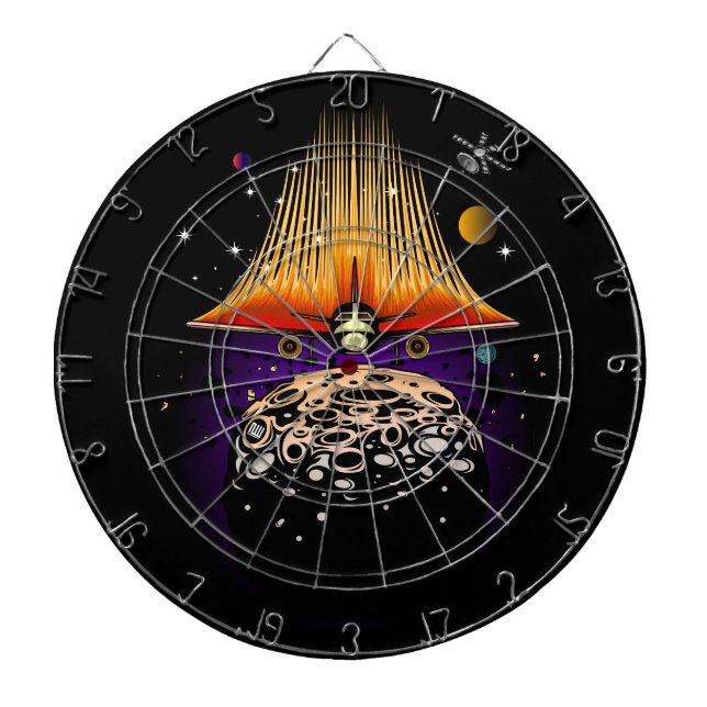 Cible De Fléchettes Atterrissage de la lune (Devant)