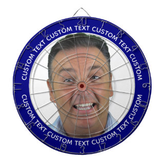 Cible de fléchettes avec photo personnalisée et te