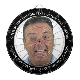 Cible de fléchettes avec photo personnalisée et te