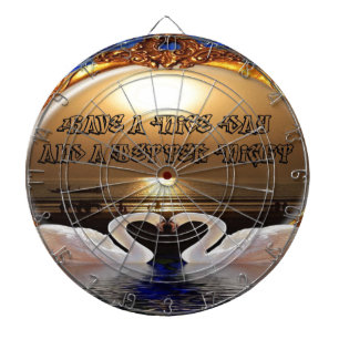 Cible De Fléchettes Avoir une belle journée et une meilleure citation