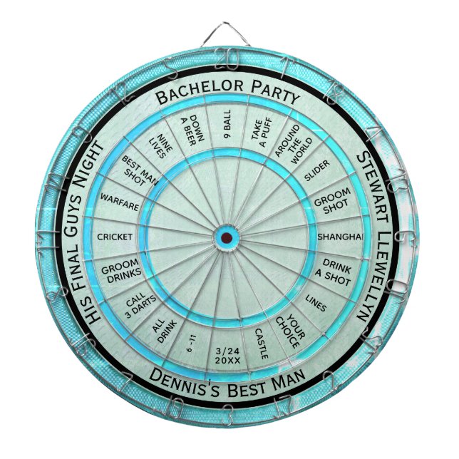 Cible De Fléchettes Bachelor Party Fun and Games Regulation (Devant)