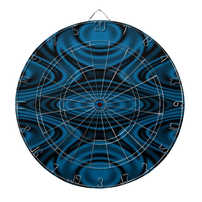 Cible De Fléchettes Bagues et ondulations Bleu (Devant)