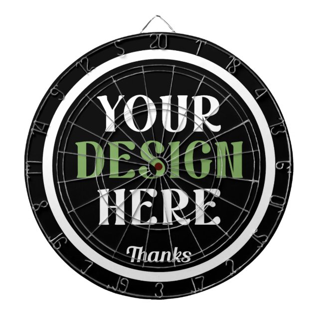 Cible De Fléchettes baiser personnalisé, unique, élégant et minimalist (Devant)