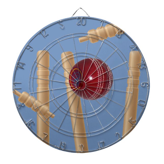 Cible De Fléchettes Balle Et Pompes De Cricket, (Devant)