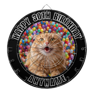 Cible De Fléchettes Balloons Fond pour Anniversaire 30 Ans PHOTO PERSO