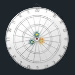 Cible De Fléchettes Banane jaune, bleu foncé vert, décoratif<br><div class="desc">L'excitation du jeu. La tension dans l'air. Le moment où la fléchette feuille vos doigts, visant à la perfection. Chaque tableau de bord raconte une histoire : des victoires célébrées, des rivalités enflammées, et des compétences aiguisées sur d'innombrables coups. Que vous soyez un joueur chevronné à la recherche du bullseye...</div>