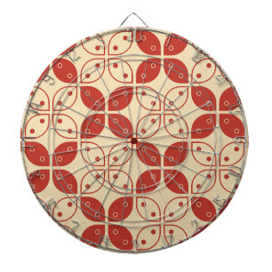 Cible De Fléchettes Batik Kawung, Motif indonésien, javanais, ethnique