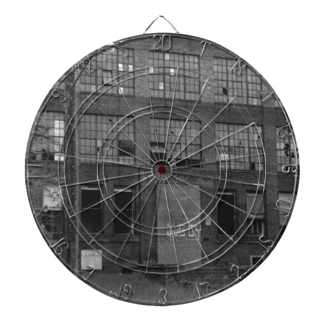 Cible De Fléchettes Bâtiment industriel abandonné (Devant)