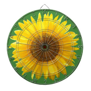 Cible De Fléchettes Beau Tournesol sur Vert