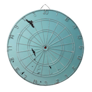 Cible De Fléchettes Beaucoup d'oiseaux et un controle