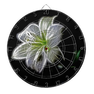 Cible De Fléchettes Beauté de la nature de la fleur de lys blanc