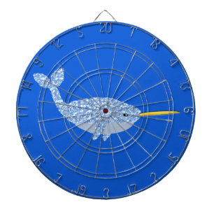 Cible De Fléchettes Bébé bleu mignon garçon Narwhal