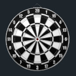 Cible de flechettes Bicolor noir et blanc<br><div class="desc">Cible de flechettes bicolore noir et blanc.</div>