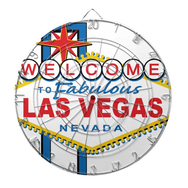 Cible De Fléchettes Bienvenue à Fabulous Las Vegas (Devant)
