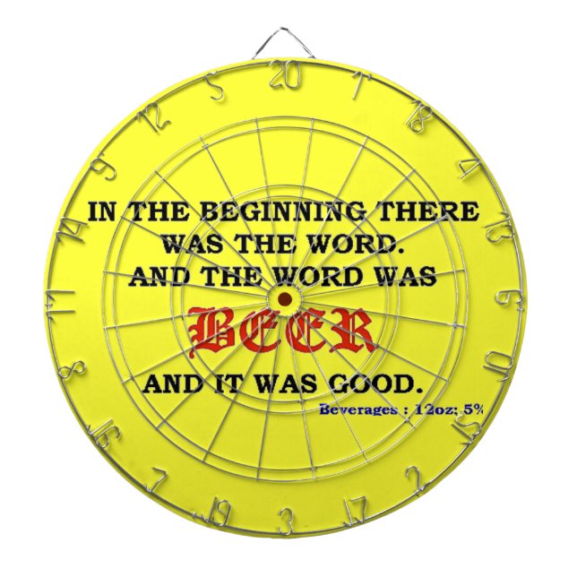 CIBLE DE FLÉCHETTES BIÈRE (Devant)