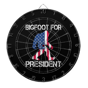 Cible De Fléchettes Bigfoot pour le président Funny Bigfoot