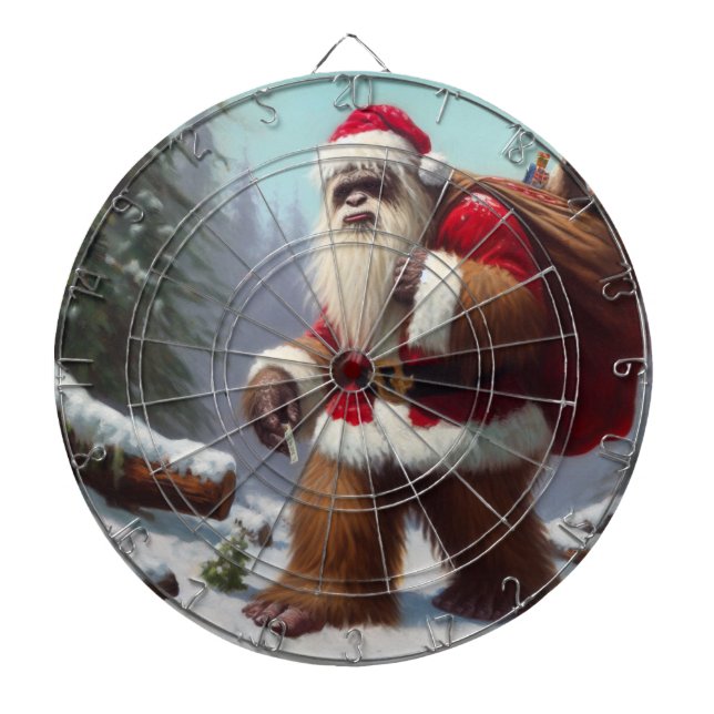 Cible De Fléchettes Bigfoot Santa Claus (Devant)