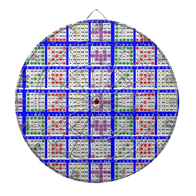 Cible De Fléchettes Bingo Game Motifs Grille (Devant)