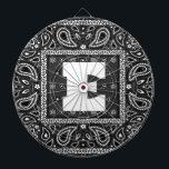 Cible De Fléchettes Black Paisley Bandana Anniversaire Hip hop Rap Éca<br><div class="desc">Black Paisley Bandana Anniversaire Hip hop Rap Écarf</div>