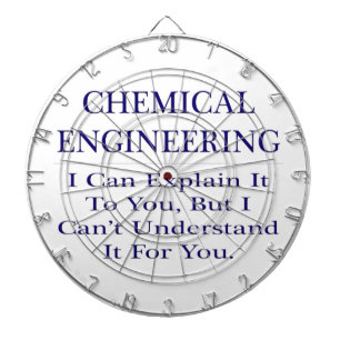 Cible De Fléchettes Blague de l'ingénieur chimique .. Expliquer ne pas