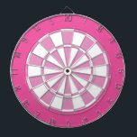 Cible de flechettes : Blanc, Rose Clair Et Rose Pl<br><div class="desc">Jeu De Cible de flechettes De Couleur Blanche,  Rose Clair Et Rose Plus Foncé,  Comprenant 6 Darts En Laiton</div>