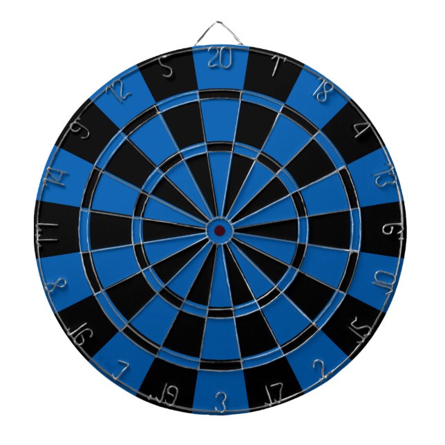 Cible De Fléchettes Bleu et noir profonds (Devant)