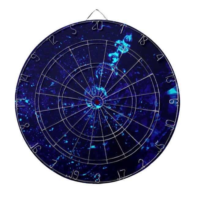 Cible De Fléchettes Bleu Jacuzzi Bulles Dartboard (Devant)