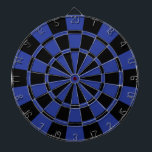 Cible De Fléchettes Bleu royal et noir<br><div class="desc">Cible de flechettes de bleu royal et de noir</div>