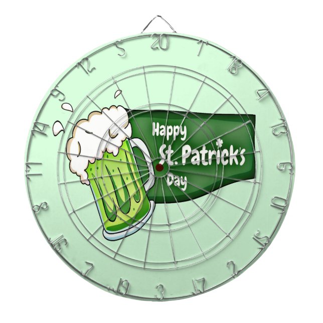 Cible De Fléchettes Bonne bière St. Patricks Day (Devant)