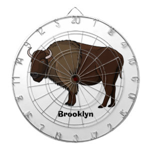 Cible De Fléchettes Bonne illustration de bison américain