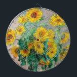 Cible De Fléchettes Bouquet de tournesols Claude Monet<br><div class="desc">Bouquet de tournesols. Claude Monet. 1881. Reproduction d'oeuvres d'art célèbres dans le domaine public.</div>