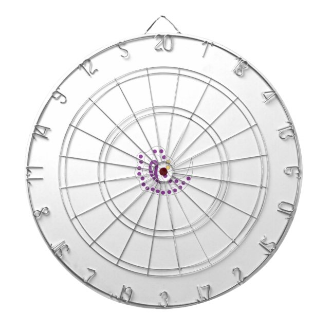 Cible De Fléchettes Bransoletka z serduszkiem Style, aubergine légère (Devant)